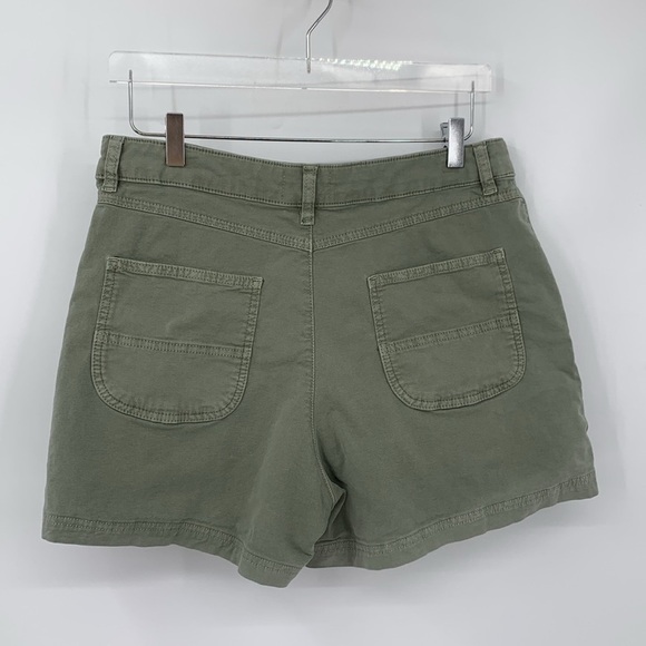 Marine Layer Utility shorts olive green stretch cotton twill patch pockets 14 - Picture 3 of 4